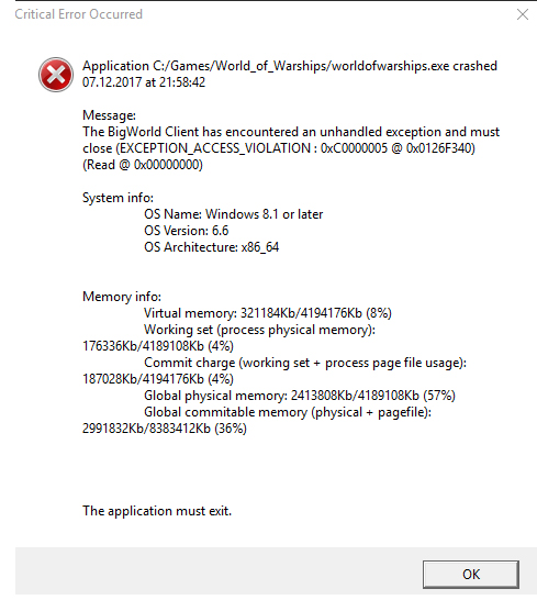 Кб работа. World of Warships ошибка critical Error occurred. Wows ошибка critical Error occurred. A critical Error has been occurred World of Warships. Не запускается игра World of Warships выдает ошибку critical Error occurred виндовс 7.